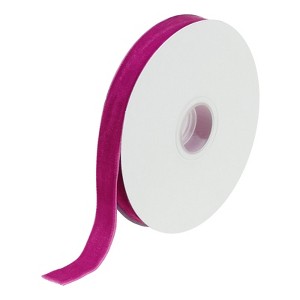 Unique Bargains Soft Single Face Spool Silky Velvet Ribbon for Bouquets DIY Crafts - 1 of 3