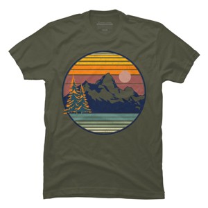 Men's Design By Humans Mountain View By pilipsjanuarius T-Shirt - 1 of 3