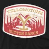 Yellowstone Dutton Ranch With Mountains Adult T-Shirt Black - 2 of 4