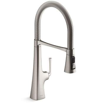 AA Faucet 16.5-Inch Grey Stainless Steel Over the Sink Roll-Up Dish Dr