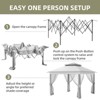11x11 Pop Up Canopy Tent with Mosquito Netting, Outdoor Canopy Shelter Easy Setup, Water & UV Resistant - Gray - 4 of 4