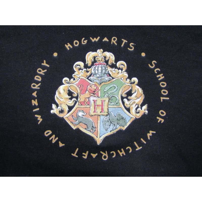 Harry Potter Hogwarts School Crest Boy's Black Sweatshirt, 2 of 3