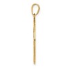 Black Bow Jewelry 14k Yellow Gold Round Framed Tree of Life Pendant, 20mm (3/4 inch) - 2 of 4