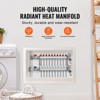 VEVOR 10-Branch Radiant Heat Manifold, 1/2" PEX Tubing Manifold, Stainless Steel PEX Manifold for Hydronic Radiant Floor Heating, Silver - 3 of 4