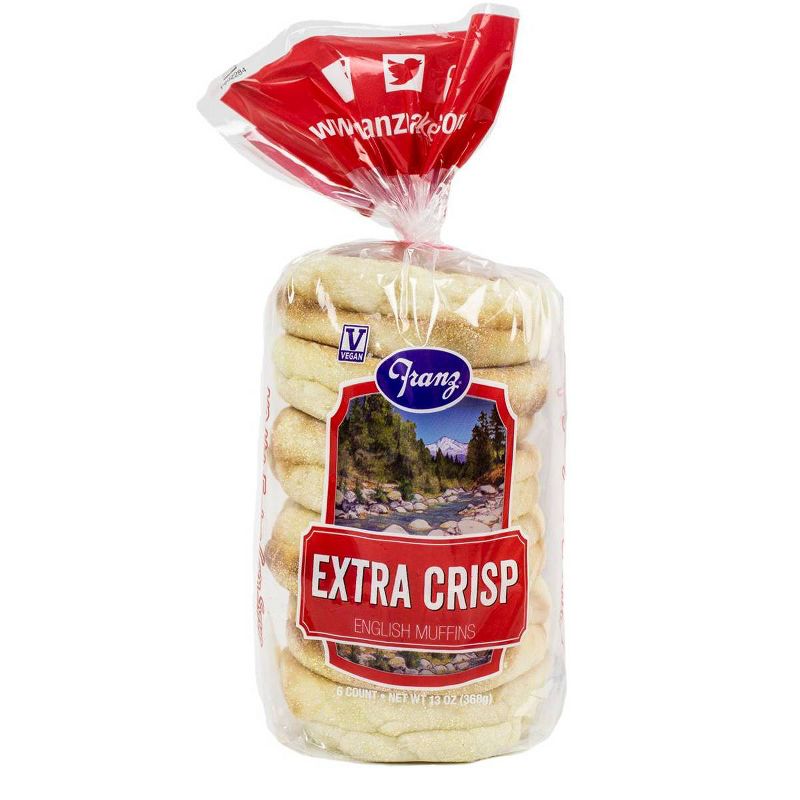 Franz Extra Crisp English Muffins - 13oz/6ct, 1 of 6