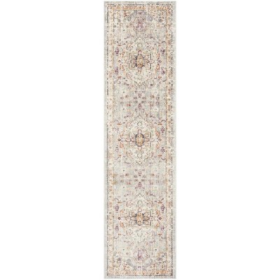 Elysian Fields Lilac & Light Grey Hand-Knotted Viscose Area Rug