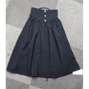 Maxi Skirt for Girls High Waisted Smocked Waistband Swing Skirts with Drawstring and Pocket - 1 of 1