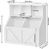 Toy Storage Organizer and Kids Bookshelf, Toddler Toy Storage Cabinet with Toy Shelf - 2 of 4