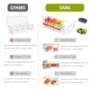 Aoibox Ice Chilled Condiment Organizer with Detachable Ice Box & Hanging Side Bins¨C Perfect for Fruits, Salad ¨C Includes Tongs,Spoons,4 Compartments - 3 of 4
