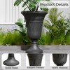 NAYSAYE Planter Trophy Flower Pot Set of 2 Stylish Resilient HDPE Material for Modern Indoor Outdoor Garden Spaces, 15.75"*15.75"*23.62" - 4 of 4