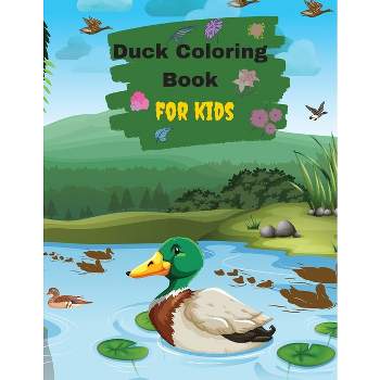 Cute Coloring Books: Wetland Animals Coloring Book for Kids Ages 4