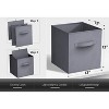 Sorbus 13 Inch Foldable Fabric Storage Cube Bin with Handles- for Organizing Home, Shelves, Nursery, Playroom, Closet and More - 4 of 4