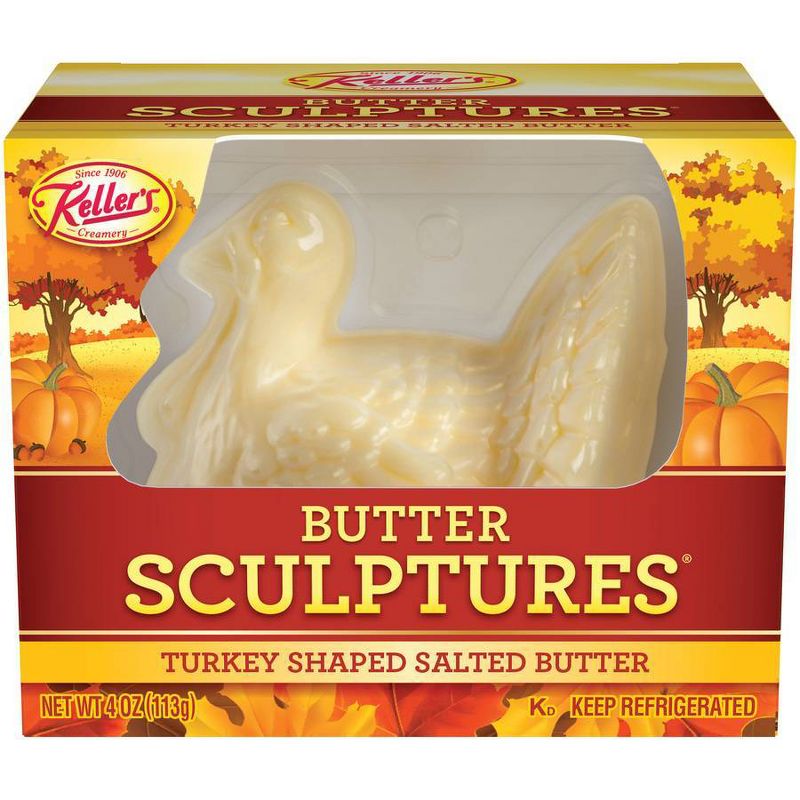 Keller&#39;s Butter Turkey Sculpture - 4oz, 1 of 7