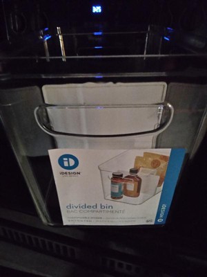 iDesign 8x12x8 Crisp Divided Bin Clear