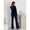 Women's Professional Double Breasted Blazer for Work, Hip-Length Structured Office Jacket Suit Blazer Business Casual Coat - 3 of 3