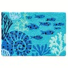 Jellybean Aquamarine Fish & Coral Doormat – Vibrant Coastal Design, 20" x 30", Indoor/Outdoor - 2 of 3