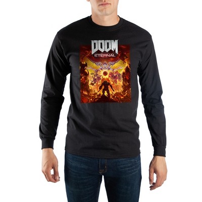 gå ind ønske salt Doom Eternal Video Game Mens Black Long Sleeve Shirt : Target