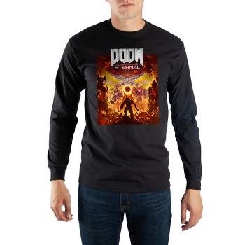 Doom Eternal Video Game Mens Black Long Sleeve Shirt