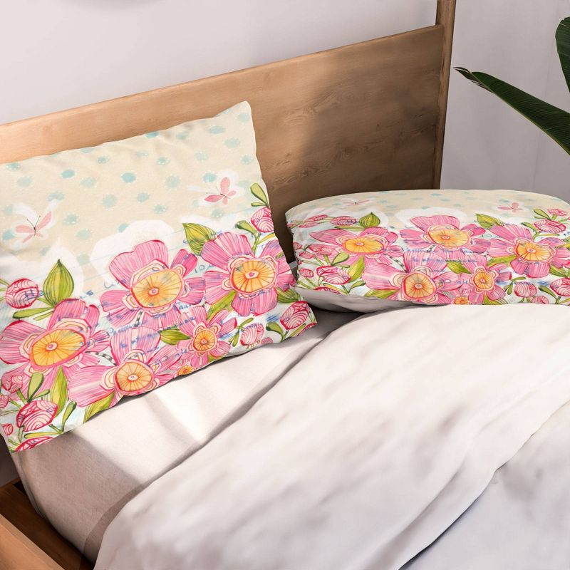 Cori Dantini and then Spring Sprang Lightweight Pillowcase Standard Pink - Deny Designs, 3 of 5