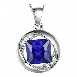 Popular for 2025 year The pendant measures 0.73"*0.5" with a delicate 18" chain. - 1 of 4