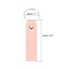 Unique Bargains PU Leather Circle DIY Decoration Keychain for Bag Wallet 2 Pcs - 2 of 3
