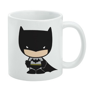 Batman Cute Chibi Character Ceramic Coffee Mug  Novelty Gift Mugs for Coffee  Tea and Hot Drinks  11oz  White - 1 of 4