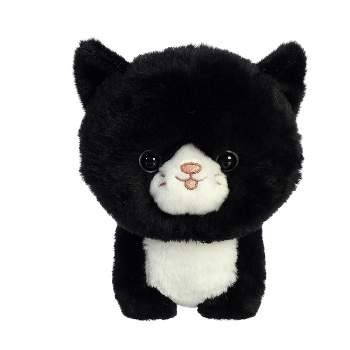 Aurora Teddy Pets 7" Tuxedo Cat Black Stuffed Animal