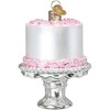 Old World Christmas Blown Glass Ornament for Christmas Tree, Cake On Stand - 3 of 4