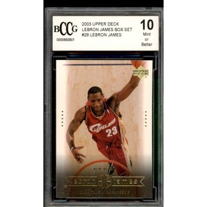 Lebron James Rookie Card 2003 Upper Deck Box Set #28 BGS BCCG 10 - 1 of 2