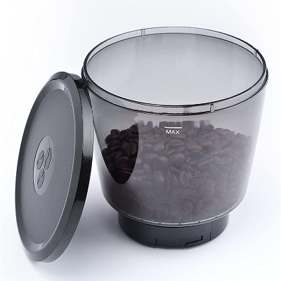 TRU Large Capacity Silver Electric Conical Burr Coffee Grinder