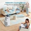 coucheta 14000 BTU Portable Air Conditioner with Cooling, Dehumidifier, Fan & Sleep Mode, for Rooms up to 750 Sq.Ft, Remote & Window Kit Included - 4 of 4