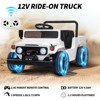 Jojoka 12V Kids Ride on Car Licensed Toyota, Ride on Toys with Remote Control, Battery Powered, 4WD, Bluetooth, LED Lights - 3 of 4