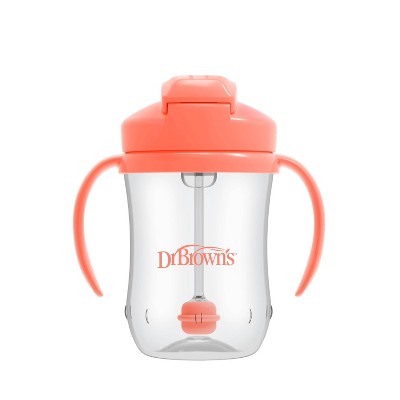 Dr. Brown's Milestones 9 fl oz Baby's First Straw Cup - Coral