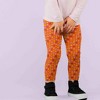 Ola! Otter Girl Leggings - Indian Flora Orange- Orange - 2 of 4
