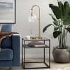 Hudson and Canal 27" Tall Arc Table Lamp with Glass Shade - 4 of 4
