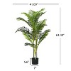 Christopher Knight Home Ivana Indoor Pre-Potted Artificial Palm Tree (Set of 2), Green - 3 of 4