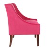 Modern Velvet Swoop Arm Accent Chair - Homepop - image 3 of 4