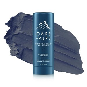 OARS + ALPS Men's Natural Daily Exfoliating Power Cleansing Charcoal Face Wash - 1.2oz - 1 of 4