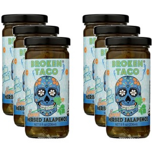 Broken Taco Sweet Herbed Jalapenos - Case of 6 - 8 oz. - 1 of 2