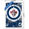 Trends International NHL Winnipeg Jets - Maximalist Logo 23 Framed Wall Poster Prints - 3 of 4