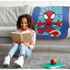 Jay Franco Marvel Spidey and Friends Comic Spidey Plush Throw Blanket - 3 of 4