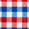 Design Imports Red, White And Blue Check Vinyl Tablecloth 60X84 - 2 of 3