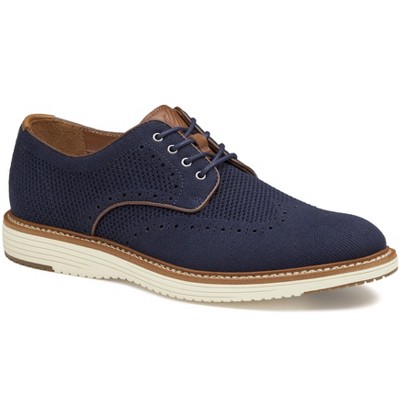Johnston & Murphy Mens  Upton Knit Wingtip Dress Casual Shoe