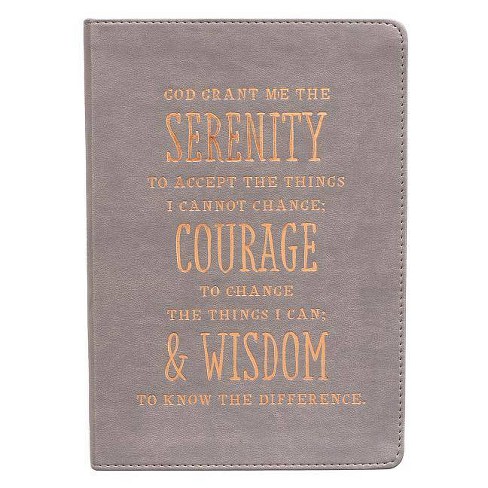 serenity prayer classic lux leather journal leather bound target