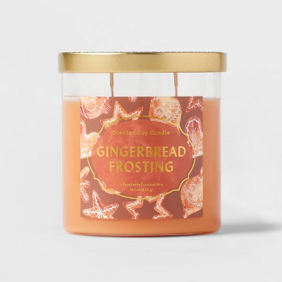 Lidded Glass Jar Gingerbread Frosting Candle - Opalhouse™