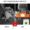 Car Back Seat Organizer with Cup Holder & Tissue Box, Multifunctional Storage with Hook for Phones & Snacks - 3 of 4