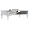 vidaXL Coffee Table White Solid pine wood Medium Coffee Table - 3 of 4