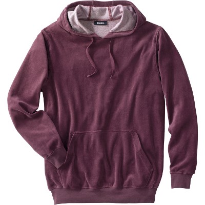 KingSize Men's Big & Tall Tall Velour Long-Sleeve Pullover Hoodie