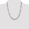 Black Bow Jewelry Mens 7.75mm Sterling Silver Solid Figaro Anchor Chain Necklace - 2 of 4