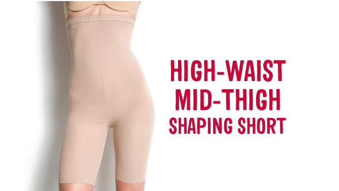 ASSETS by SPANX Women's High-Waist Mid-Thigh Super Control Shaper, 2 of 6, play video